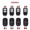 Các mẫu chìa khóa ô tô Honda