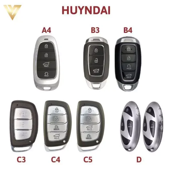 Các mẫu chìa khóa ô tô Hyundai