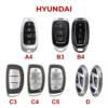 Bảng mẫu chìa khóa ô tô xe Hyundai