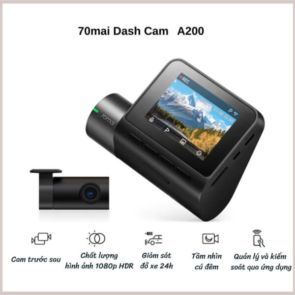 Camera hành trình Xiaomi 70mai A200 quốc tế