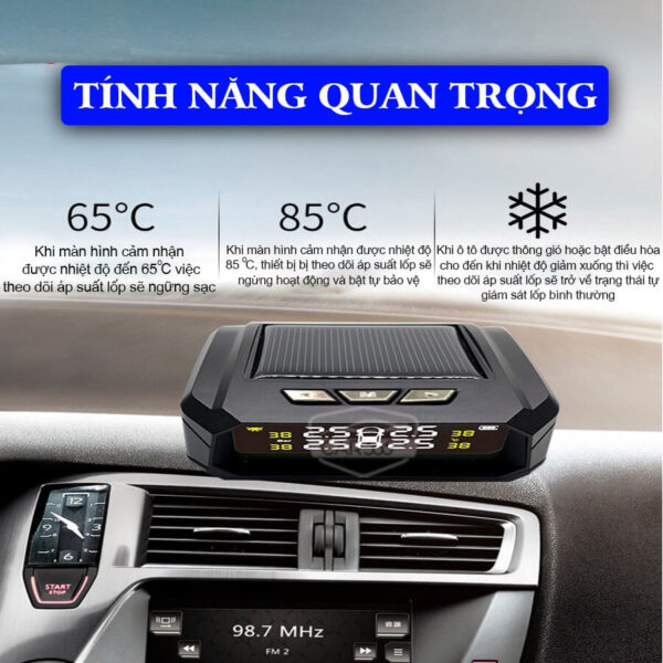 Cảm biến áp suất lốp cao cấp chính hãng CAR365VN CAR37