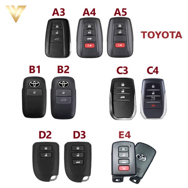 Các mẫu chìa khóa ô tô Toyota