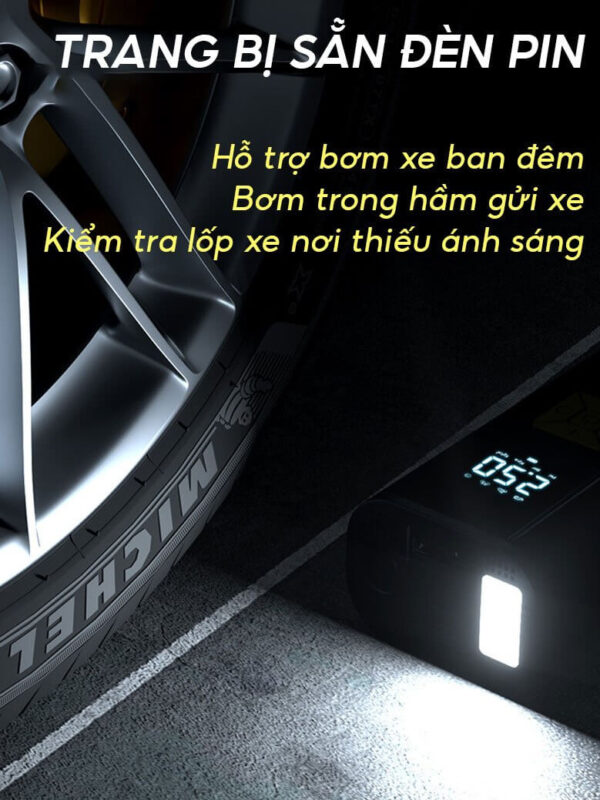 Máy bơm lốp ô tô tự động AutoX công suất 145 lít