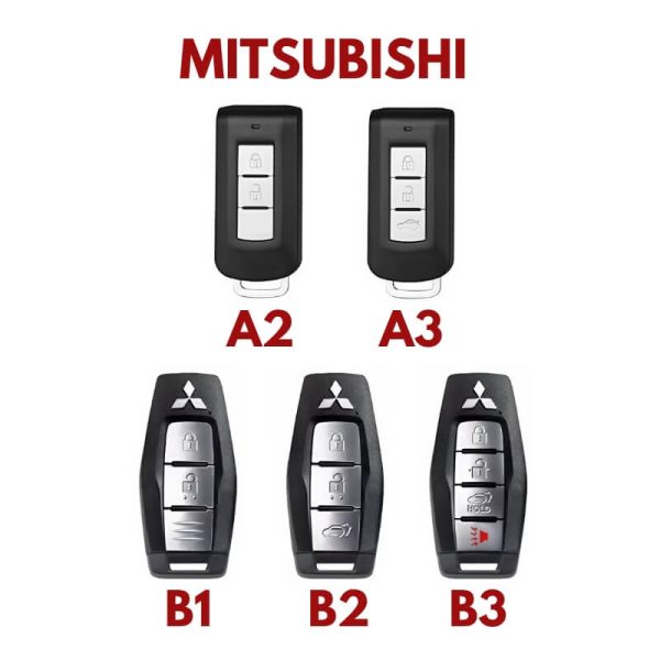 Bảng mẫu chìa khóa ô tô Mitsubishi