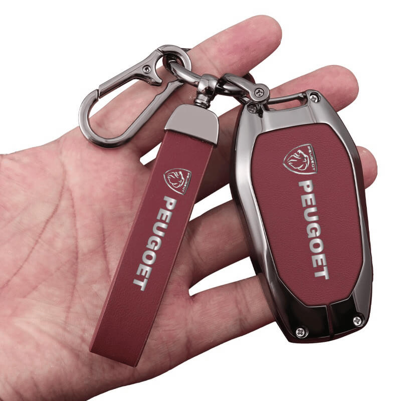 Ốp kim loại bọc chìa khóa ô tô Peugeot hợp kim cao cấp