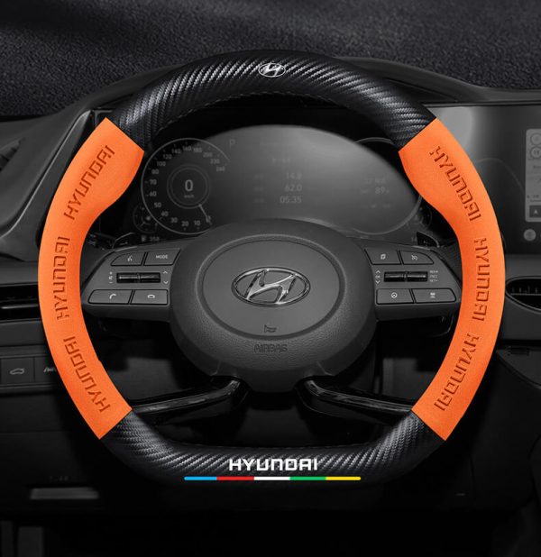 Bọc Vô Lăng Ô Tô Hyundai Da Lộn Sợi Carbon