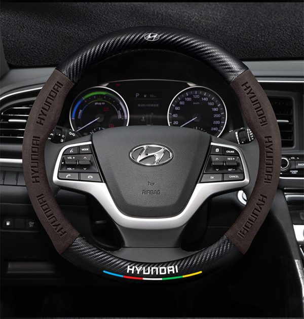 Bọc Vô Lăng Ô Tô Hyundai Da Lộn Sợi Carbon