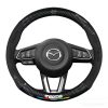 Bọc Vô Lăng Da Lộn Sợi Carbon Cho Xe Ô Tô Mazda CX-8