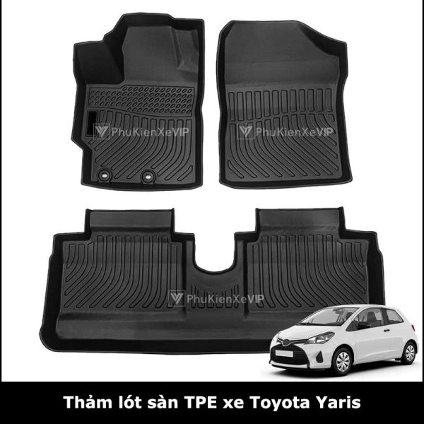 Thảm lót sàn TPE xe ô tô Toyota Yaris 2014-2022