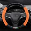Bọc Vô Lăng Da Lộn 3D & Sợi Carbon Cho Xe Chevrolet
