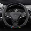 Bọc Vô Lăng Xe Chevrolet Da Lộn 3D & Sợi Carbon Cao Cấp, Thể Thao
