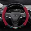 Bọc Vô Lăng Xe Chevrolet Da Lộn 3D & Sợi Carbon Cao Cấp, Thể Thao