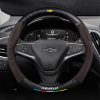 Bọc Vô Lăng Xe Chevrolet Da Lộn 3D & Sợi Carbon Cao Cấp, Thể Thao