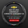 Bọc Vô Lăng Xe Ô Tô Chevrolet Corvette Stinggray C8 Da Lộn 3D & Sợi Carbon