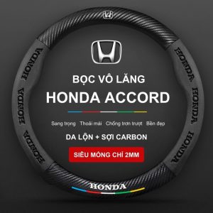 Bọc Vô Lăng Xe Ô Tô Honda Da Lộn 3D Sợi Carbon