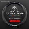 Bọc Vô Lăng Xe Ô Tô Toyota Alphard Da Lộn & Sợi Carbon Cao Cấp