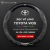 Bọc Vô Lăng Da Lộn 3D & Sợi Carbon Cho Xe Toyota Vios