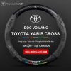 Bọc Vô Lăng Xe Toyota Yaris Cross Da Lộn 3D & Sợi Carbon