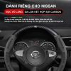 Bọc vô lăng da lộn 3D sợi Carbon dành riênh xe ô tô Nissan