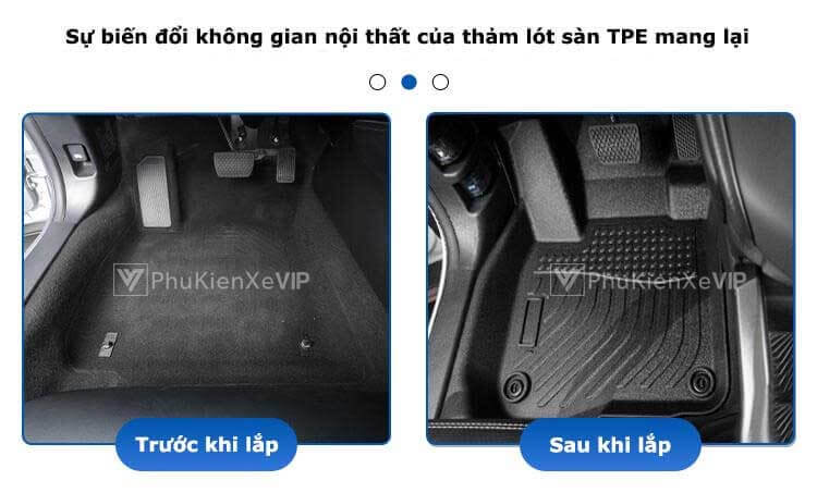 Trước và sau khi sử dụng thảm lót sàn ô tô Ford Territory