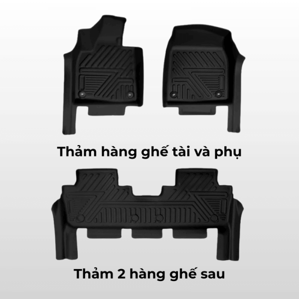 Bộ thảm lót sàn ô tô Lexus RX chất liệu TPE