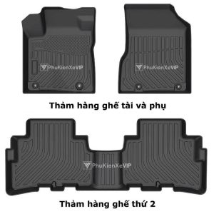 Bộ sản phẩm thảm lót sàn ô tô Mitsubishi XForce chất liệu TPE