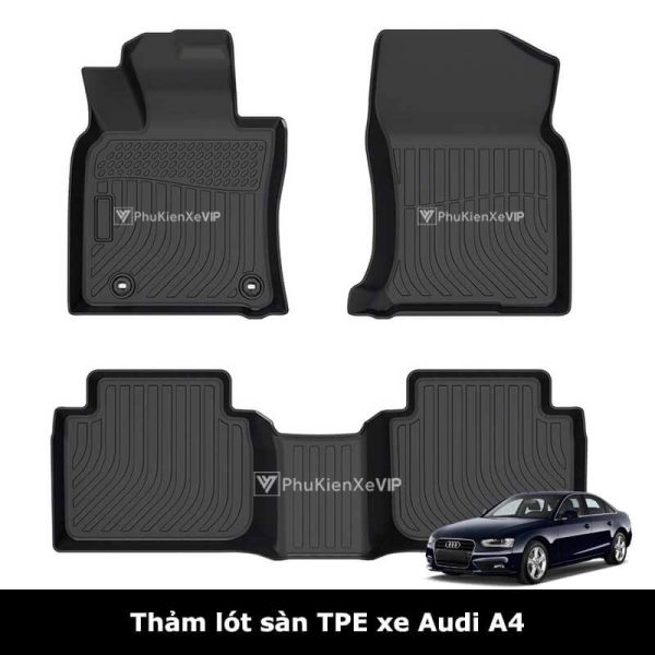 Thảm lót sàn ô tô Audi A4 chất liệu TPE