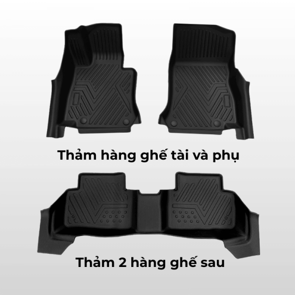 Bộ thảm lót sàn ô tô Audi A4 chất liệu TPE