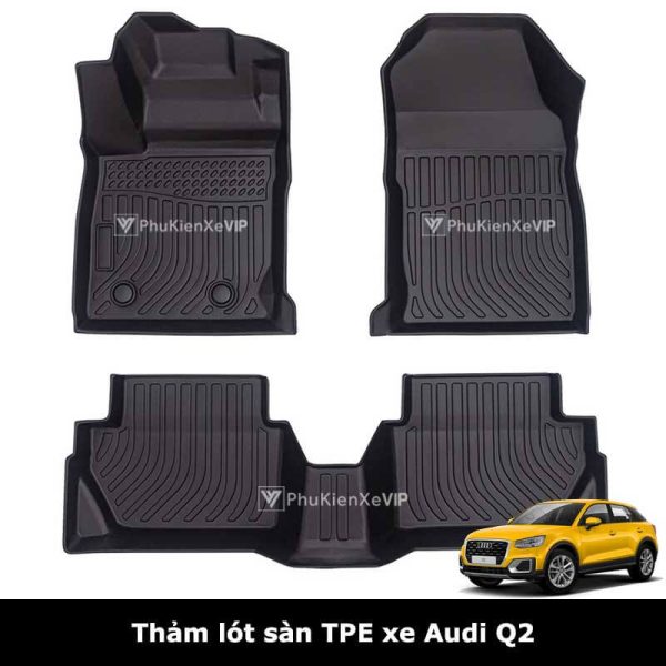 Thảm lót sàn ô tô Audi Q2 chất liệu TPE