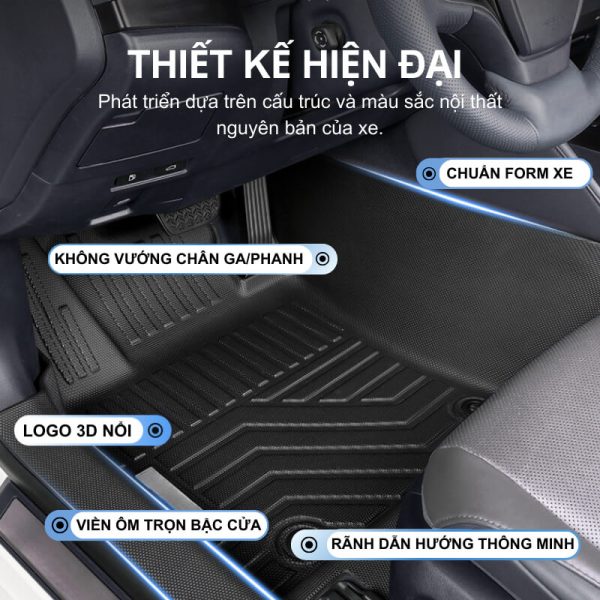 Thiết kế hiện đại phù hợp với cấu trúc xe và nội thất