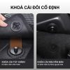 Thiết kế khoá cài đôi cố định thảm chắc chắn với sàn xe