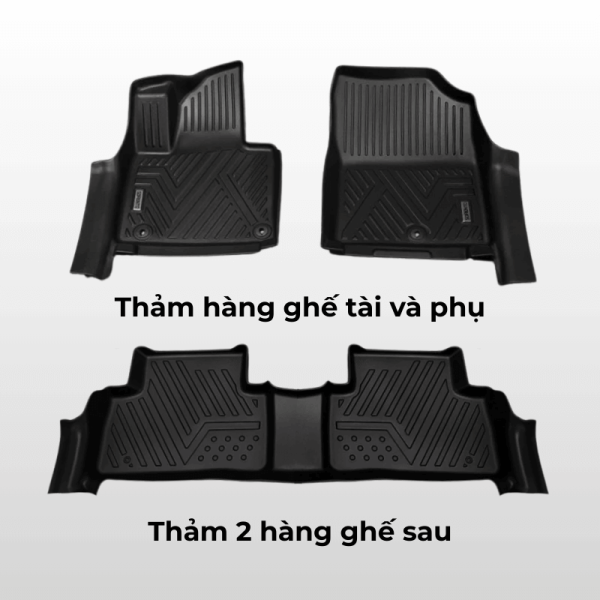 Bộ thảm lót sàn ô tô Chevrolet Camaro chất liệu TPE