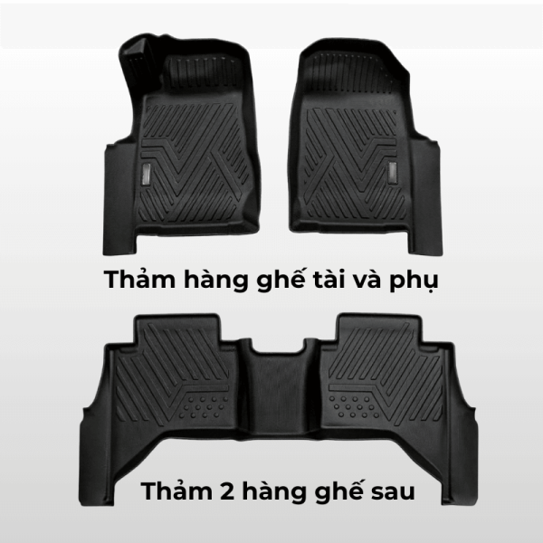 Bộ thảm lót sàn ô tô Chevrolet Corolado chất liệu TPE