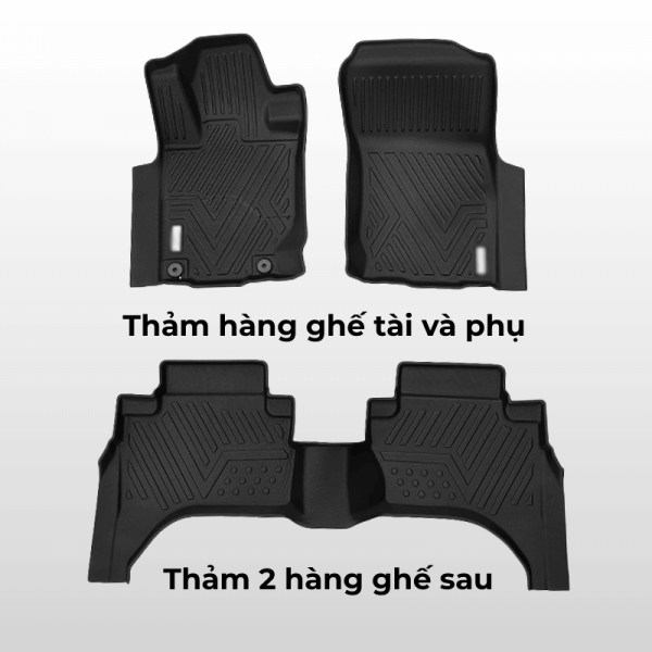 Bộ thảm lót sàn ô tô Chevrolet Malibu chất liệu TPE