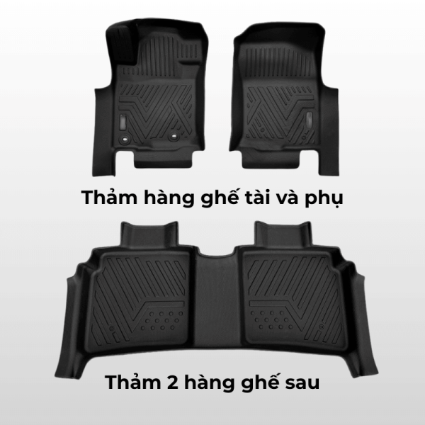 Bộ thảm lót sàn ô tô Chevrolet Silverado chất liệu TPE