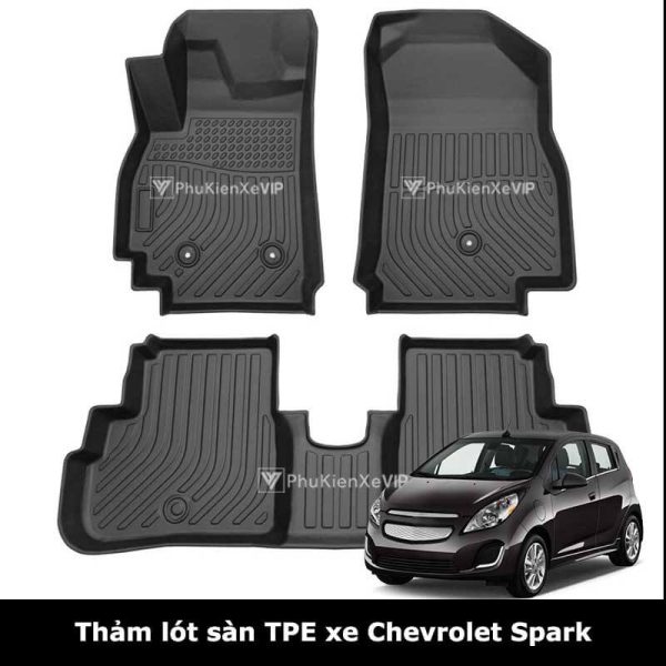 Thảm lót sàn chevrolet spark chất liệu TPE