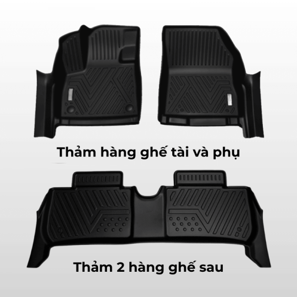Bộ thảm lót sàn ô tô Chevrolet Trailblazer chất liệu TPE