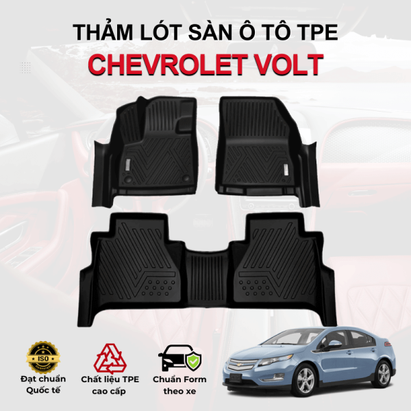 Thảm lót sàn xe ô tô Chevrolet Volt chất liệu TPE khuôn đúc nguyên khối tràn viền cao cấp