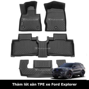 Thảm lót sàn ô tô Ford Explorer chất liệu TPE sang trọng