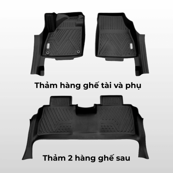Bộ thảm lót sàn ô tô Ford Territory chất liệu TPE