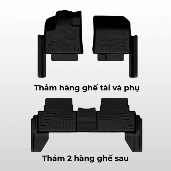 Bộ thảm lót sàn ô tô Honda Accord chất liệu TPE