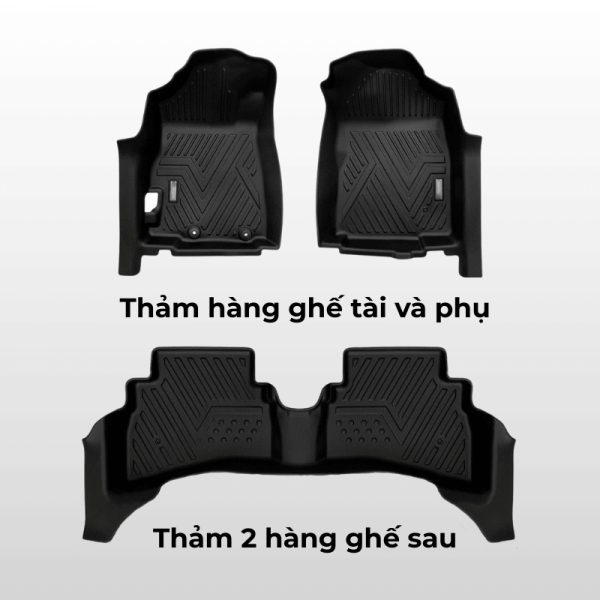 Bộ thảm lót sàn ô tô Honda Brio chất liệu TPE