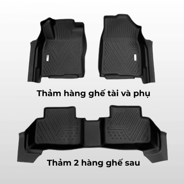 Bộ thảm lót sàn ô tô Honda Civic chất liệu TPE