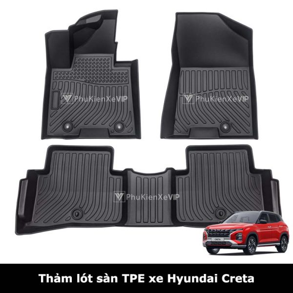 Thảm lót sàn ô tô Hyundai Creta chất liệu TPE