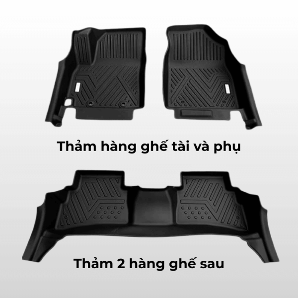 Bộ thảm lót sàn ô tô Hyundai Creta chất liệu TPE