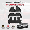 Bộ thảm lót sàn ô tô Hyundai SantaFe chất liệu TPE