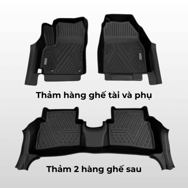 Bộ thảm lót sàn ô tô KIA Sonet chất liệu TPE