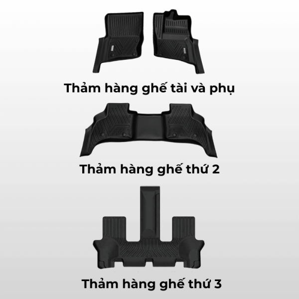 Bộ thảm lót sàn ô tô Land Rover Defender chất liệu TPE
