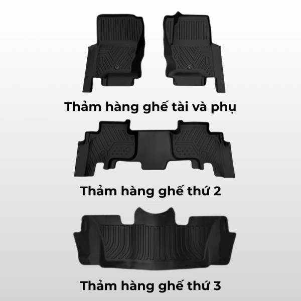 Bộ thảm lót sàn ô tô Land Rover Discovery chất liệu TPE