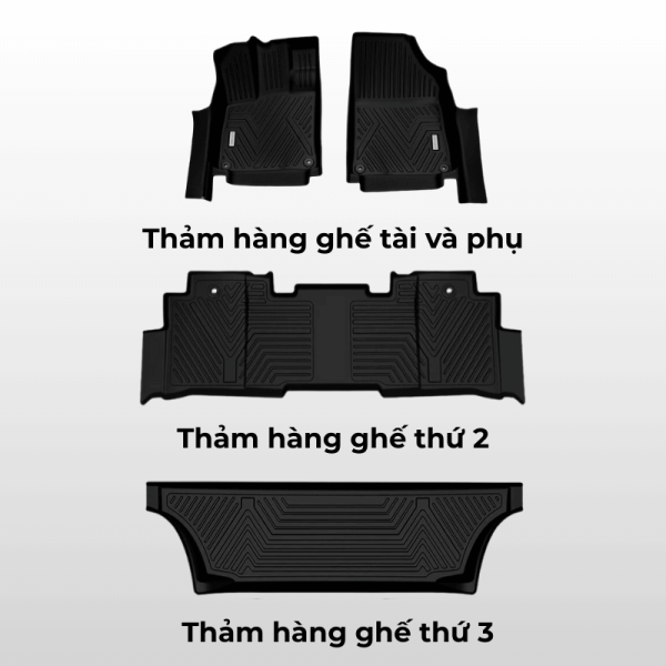 Bộ thảm lót sàn ô tô Lexus LM chất liệu TPE